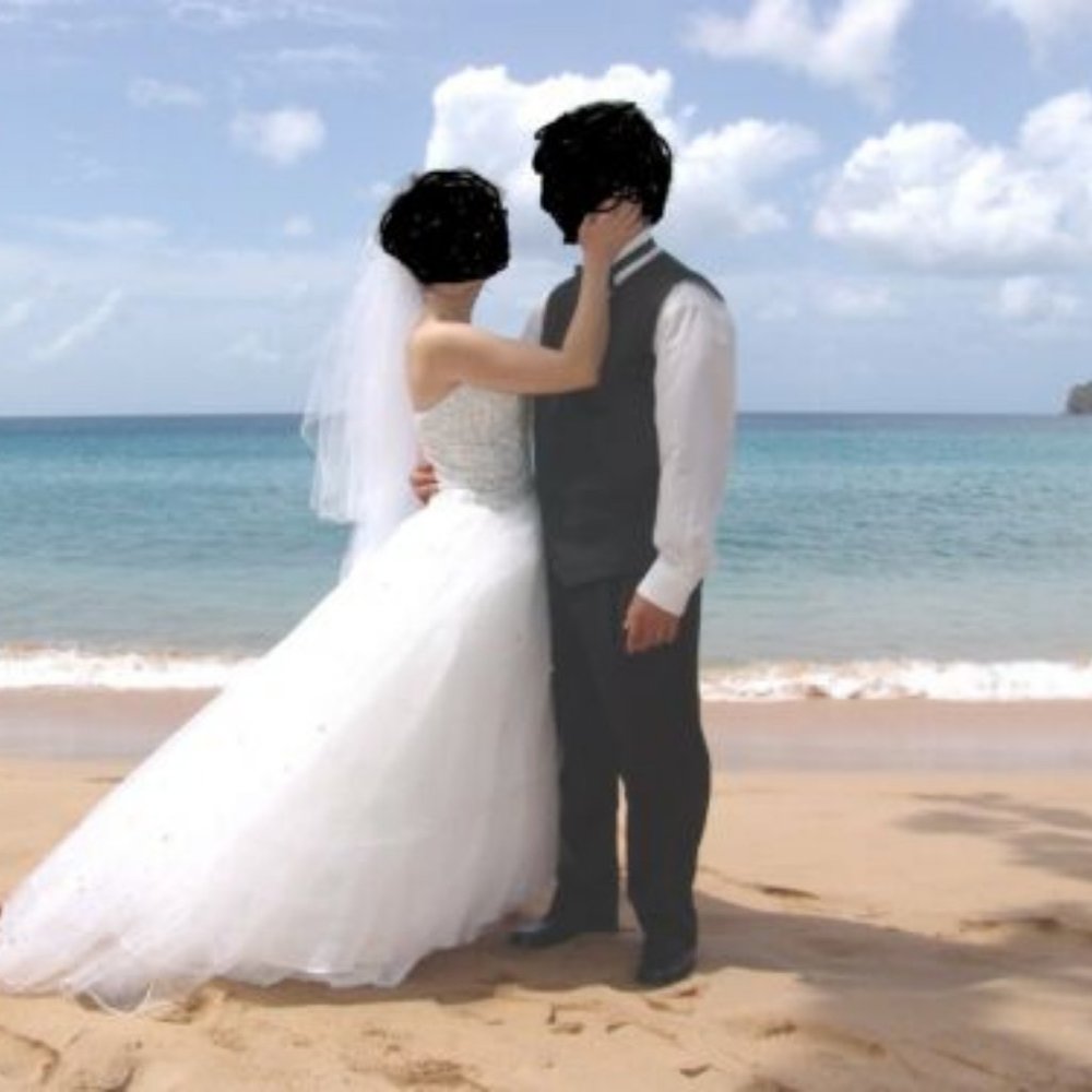 PRINCESS STYLE STRAPLESS WEDDING DRESS - Excellent - Picture 5 of 5